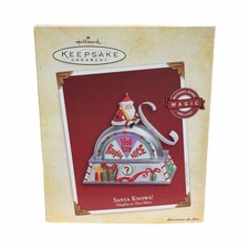 2005 Hallmark Keepsake Santa Knows  Ornament - Naughty-Or-Nice Meter picture