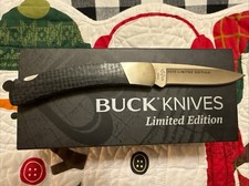 NIB, Limited Edition, Buck, 2022, Squire,Pocket Knife, Burlap Micarta, S35VN,501 picture