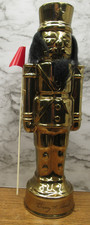 Rare Vintage Jim Beam “Gold Nutcracker” S/s Barry M Berish, Pres. NEVER FILLED picture