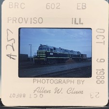 BRC 602 Diesel Locomotive Train Slide Proviso IL 1988 Allen W. Clum Railroad picture