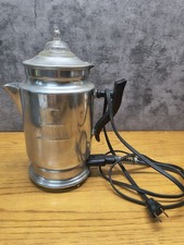 Vtg Empire Metal Ware Aluminum Automatic Coffee Percolator No. 1832 **SEE PICS picture