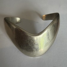 Mexico Mexican Sterling Silver Vintage Open Cuff Bracelet 25g picture