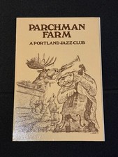 Parchman Farm A Portland Jazz Club SE Clay St. Portland Oregon Vtg Menu picture