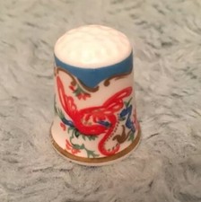 Royal Worcester Historic Patterns : Jabberwocky Collectors Thimble. picture