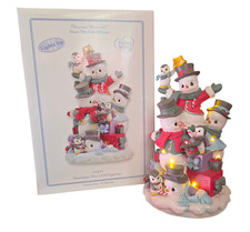 2010 Precious Moments Share The Gift Of Love Snowman Tree LED Figurine 11403 picture