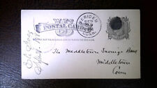 US Post Cards UX7 C 1885  {{PC1496 picture