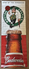 King Of The Hardwood Boston Celtics Budweiser 2002 Double Sided Vinyl Banner picture