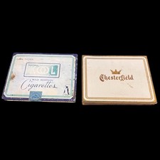 Two  Antique Cigarette Tins 1930’s & 1950’s picture