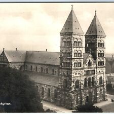 c1920s Lund Sweden Lutheran Cathedral RPPC Lunds Domkyrka Church Akta Photo A150 picture