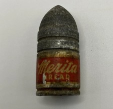 Vintage 1949 Lone Ranger Silver Safety Bullet Pencil Sharpener Merita Bread picture