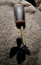 ** 1980S NATIVE AMERICAN IROQUOIS HAND MADE FANCY  SHAMAN  HORN  RATTLE** picture