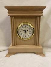 Handcrafted Wooden Mantel Clock 6x8