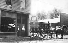 Virgil L Durand Undertaker & Embalmer Hearse Wagon Cuba Illinois IL picture