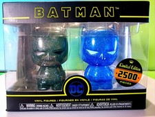 Funko Hikari XS Batman Blue & Grey Glitter 2 Vinyl Figures Limited 2500 PCS picture