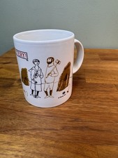 Vintage Edward Gorey PBS Mystery Theater Croquet Mug 1990 picture