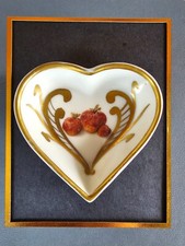 Antique Blakeman & Henderson Attributed LIMOGES FRANCE Heart Trinket Dish HP'd picture