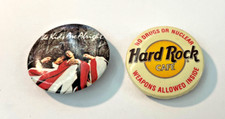 VTG 1989 The Who Concert Pin Back Button Kids Are Alright Plus Hard Rock Cafe picture