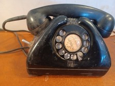 Vintage Phone  1948 U.S. Army Signal Corps Black Rotary Telephone TP-6-A  (U12) picture
