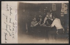 IL Chicago RPPC 1906 COWBOY BAR GUNFIGHT over CARD GAME The Gang ooak picture