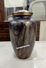 Urn for Human Ashes,Black & Golden Adult Memorial Urn Funeral Urns X-mas Gift picture