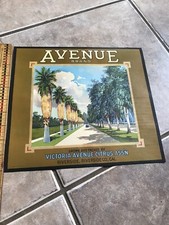 Avenue Brand Oranges Fruit Crate Label Original Victoria Ave. Citrus Assn picture