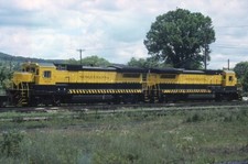 Railroad Slide - Susquehanna #4002 #4004 Locomotive 1988 Vintage Train NYS&W x2 picture