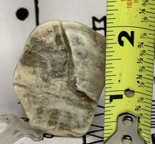 Pre Historic Man Made Authentic Carved Ancient  Stone Effigy/ Figure,  .9 oz  picture