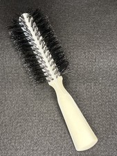Vtg FULLER Crescent Bristlecomb Hairbrush Cream/Ivory Bakelite Nylon Bristles picture