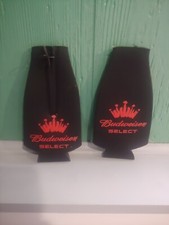 pair of 12oz Budweiser Select Bottle Kolder koozie Beer Cooler picture