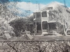C 1959 Officers Quarters No. 8 Fort Leavenworth Kansas Blue Sky Postcard  picture