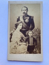 Napoleon III, Empress Eugénie & Prince Imperial CDV – c1860s picture