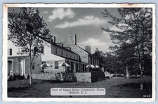 1950s RIEGEL RIDGE COMMUNITY HOUSE MILFORD NJ DEXTER PRESS SILVERCRAFT POSTCARD picture