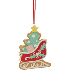 Ashland Brand Glittered Sleigh Cookie Christmas Ornament - SO SWEET picture
