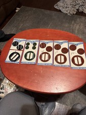 Vtg Superior Quality Button & Buckle Sets Lot 5 Cards Mid Century Plastic picture