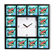 Baja Blast Mt Mtn Mountain Dew Clock promo with 12 surrounding images picture