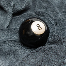 8-Ball Pool Black 8 Gas Lighter, Black Eight No. 8, ball sport metal lighter VTG picture