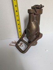 Vintage Akron Solid Brass Fog Nozzle Fire Hose Industrial Patina picture