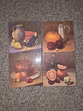 4 Vintage Stapco N.Y. Still Life Hall Hangings  / Decor.  Alton S. Tobey? picture