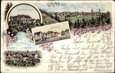 Litho Freudenstadt in the Black Forest, Totale, Hotel, Post Office, Church - 4193725 picture