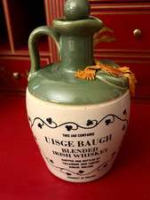 Vintage Tullamore Dew 12 Year Irish Whiskey Ceramic Jug Decanter Stopper 8
