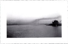 Ambassador Bridge Landscape Shot 1940s Vintage B&W USA Detroit Michigan MI Photo picture