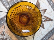 vintage amber Indiana glass platter/bowl picture