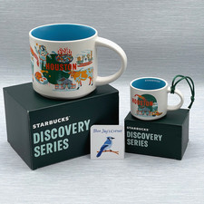 Starbucks Houston Texas Mug Set Discovery Series 14oz & 2oz Espresso picture