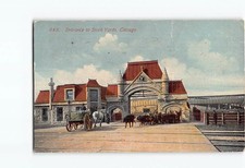 Postcard Entrance to Stock Yards Chicago Illinois USA picture