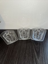 LOT 3 Vintage Repurposed Art Nouveau Stained Glass Embossed Embellishment 5 X 7 picture