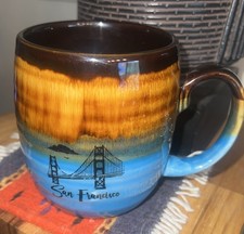 Vintage Souvenir Coffee Mug San Francisco Bay Bridge Nice picture