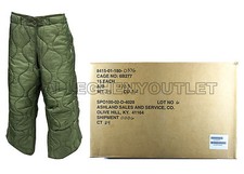 US ARMY Military Insulated Thermal Hunting M65 TROUSER PANTS LINER LSR Large NEW picture