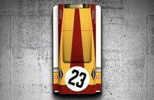 WOW1 Ronnie Peterson 1970 CAR04C March 701 Monaco GP Race Car nose Style Sign picture