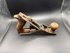 Vintage Cast Iron Wood Hand Plane 9-1/2 Inch Smoothing Plane Tool Unmarked  picture