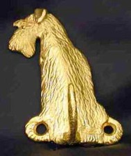 AIREDALE TERRIER  Hook in Bronze picture